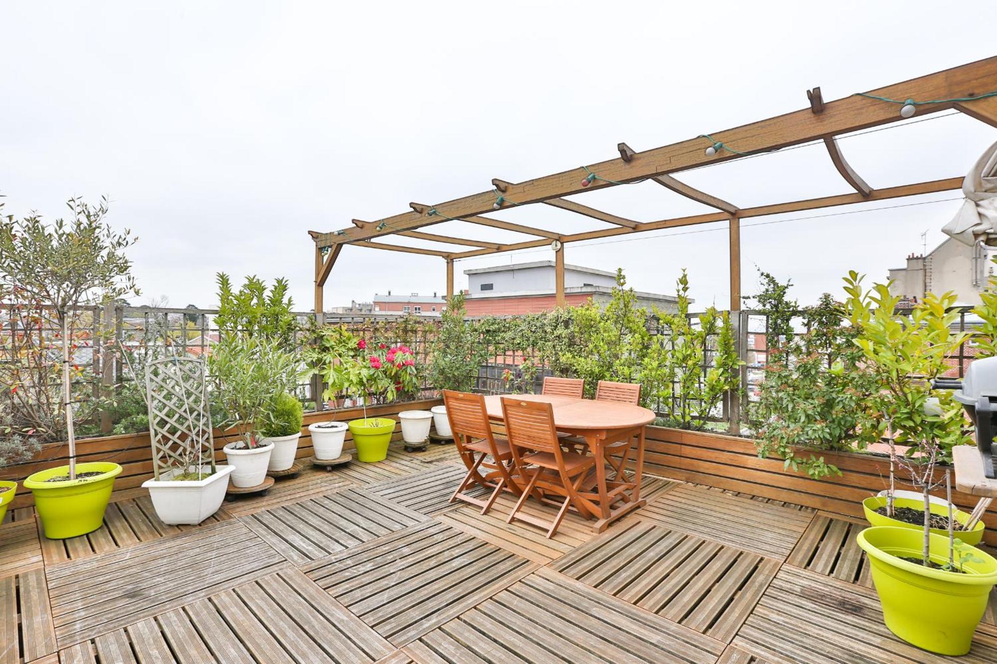 塞纳河畔皮埃尔菲特Parisian Penthouse With Large Terrasse公寓 外观 照片