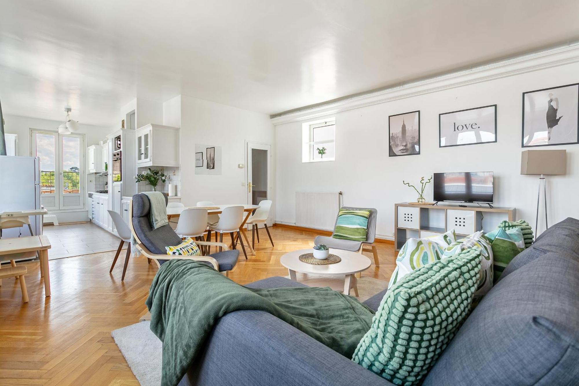 塞纳河畔皮埃尔菲特Parisian Penthouse With Large Terrasse公寓 外观 照片